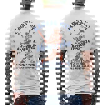 Kansas City Negro League Baseball Black History Month Men's T-shirt Back Print - Thegiftio