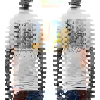 Katowice Poland Traveling Trip Brushstroke Souvenir Vacation Tank Top Men's Back Print T-Shirt | Mazezy