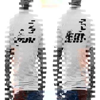 Keirin レッド ナンバー3 レッド ナンバー3 レーシング メンズTシャツ バックプリント - Kawaiitshirt