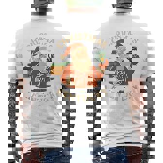 Kentucky Santa Mug Shirt Holiday KY Coffee Cocoa Horseshoe Tank Top Men's Back Print T-Shirt | Mazezy