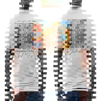 Key West Florida Traveling Trip Brushstroke Souvenir Vacay Tank Top Men's Back Print T-Shirt | Mazezy