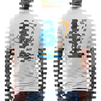 Kids 67 Drip Ice Cream Hockey Player Men's Back Print T-Shirt | Mazezy