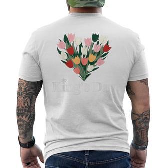 Koningsdag Netherlands 2025 Crown Kings Day Amsterdam Men's T-shirt Back Print - Thegiftio UK