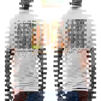 Krakow Poland Traveling Trip Brushstroke Souvenir Vacation Men's Back Print T-Shirt | Mazezy