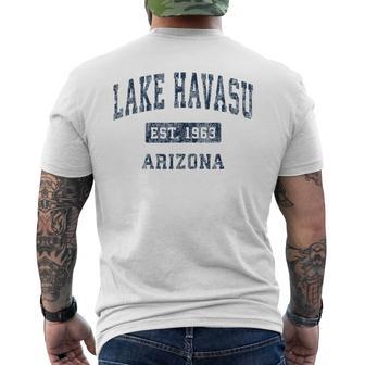 Lake Havasu Arizona Az Vintage Established Sports Men's T-shirt Back Print | Mazezy