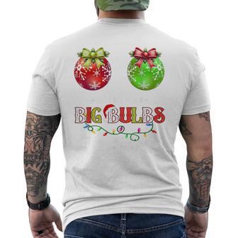 He Likes My Big Bulbs I Love His Peppermint Stick Couples Men's T-shirt Back Print - Thegiftio UK