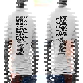 Locksport Enthusiast Puzzle Challenge Men's Back Print T-Shirt | Mazezy