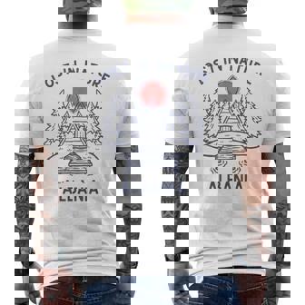 Lost In Nature Vacation Travel Albania Men's Back Print T-Shirt | Mazezy