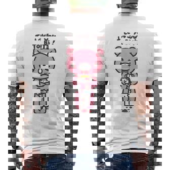 I Love You To Bits Gloomy Bear Men's T-shirt Back Print - Monsterry