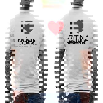 I Love Catania Città In Italia Con Cuore T-shirt da uomo con stampa posteriore - Novitaregali