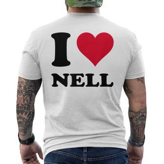 I Love Nell メンズTシャツ バックプリント - Kawaiitshirt