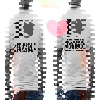 I Lovehanghai アイ・ラブ・シャンハイ メンズTシャツ バックプリント - Kawaiitshirt