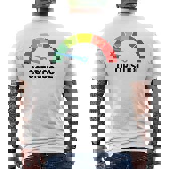 Low Cotisol Maxxing おもしろミーム ソーシャルメディア 自己改善 メンズTシャツ バックプリント - Kawaiitshirt