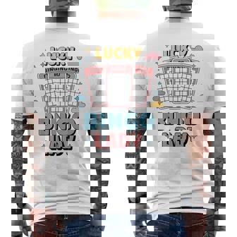 Lucky Bingo Lady Bingo Gambling Lover Men's Back Print T-Shirt | Mazezy