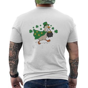 Lucky Goose On The Loose Men's T-shirt Back Print - Thegiftio UK