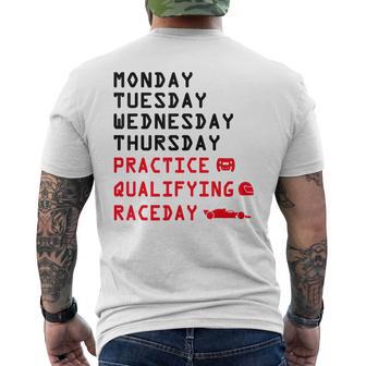 Lunes Martes Jueves Practica Clasificatoria Carrera Día Carreras Camiseta Hombre Estampado Espalda - Regaloses