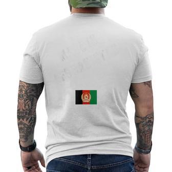 Made In Afghanistan With Flag Men's Back Print T-Shirt | Mazezy