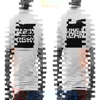 Made In Oregon Men's Back Print T-Shirt | Mazezy