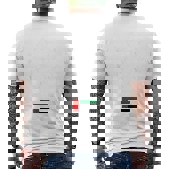 Made In United Arab Emirates With Flag Men's Back Print T-Shirt | Mazezy