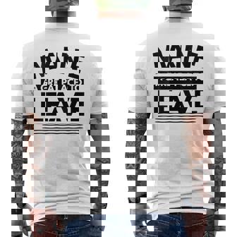 Maine A Great Place To Leave Maine State Humor Men's Back Print T-Shirt | Mazezy