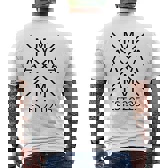 Mamá Est 2025 Madre 2025 Mamá 2025 Camiseta Hombre Estampado Espalda - Regaloses