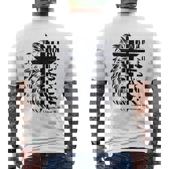 Man Of Faith Corinthians Quote Christian Religious Quote Art Tank Top Men's Back Print T-Shirt | Mazezy