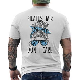 Meditation Pilates Instructor Graphic Pilates Men's T-shirt Back Print - Thegiftio UK