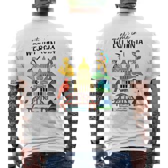 Meet Me In West Virginia Adventure Tank Top Men's Back Print T-Shirt | Mazezy