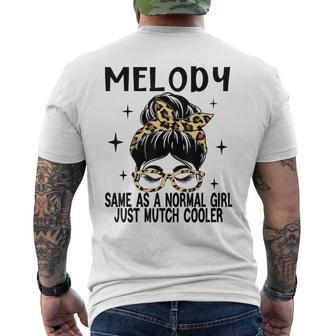Melody Costume Cute Definition Personalized Name Melody Men's T-shirt Back Print - Thegiftio