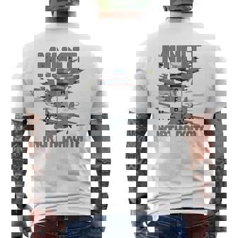 Minot Afb North Dakota Air Force Base Airman Veteran Men's T-shirt Back Print | Seseable CA