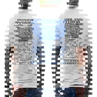 Mitochondria Vintage Science Biology Cell Diagram Geek Lab Men's T-shirt Back Print - Monsterry