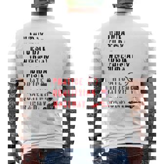 Monday Tuesday Wednesday Thursday Practice Qualifying Men's T-shirt Back Print - Thegiftio