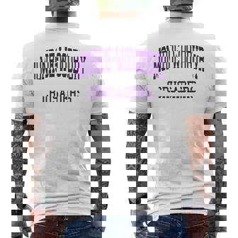 Monroe-Woodbury High School HS Central Valley NY Retro Men's Back Print T-Shirt | Mazezy