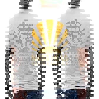 Nags Head NC Sunny Nags Head North Carolina Men's Back Print T-Shirt | Mazezy