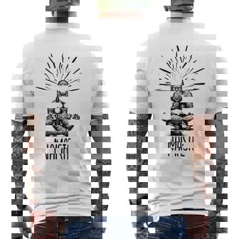 Namaste Bigfoot Yoga Meditation Bigfoot Yoga Pose Men's T-shirt Back Print - Monsterry