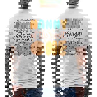 Nanny Of The Sweet One Cookies And Milk 1st Birthday Family Men's Back Print T-Shirt | Mazezy