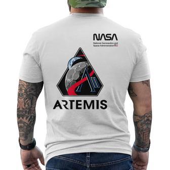 Nasa Artemis Ii Mission Patch Worm Logo Men's T-shirt Back Print - Thegiftio UK