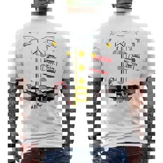 Naughty Elf Christmas Party Outfit Festive Adult Humor Men's T-shirt Back Print - Monsterry