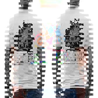 Neon BMX Jumping Silhouette Tank Top Men's Back Print T-Shirt | Mazezy