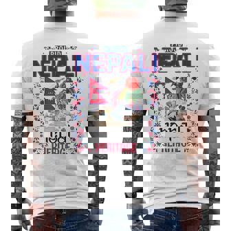 Nepal Culture Outfit Idea For Men Nepalese Nepali Flag Men's Back Print T-Shirt | Mazezy