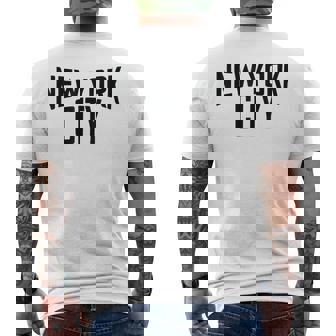 New York City Manhattan シャツ メンズ レディース メンズTシャツ バックプリント - Kawaiitshirt