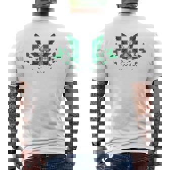 Nigeria Nigerian Nigeria Flag Fathers Day Men's Back Print T-Shirt | Mazezy