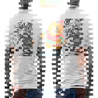 How Many Nights a Week Should You Play Ice Hockey 6 7 Men's Back Print T-Shirt | Mazezy