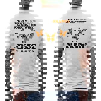 No Kings The ONLY Orange MONACHRS WE Need Butterfly Tank Top Men's Back Print T-Shirt | Mazezy