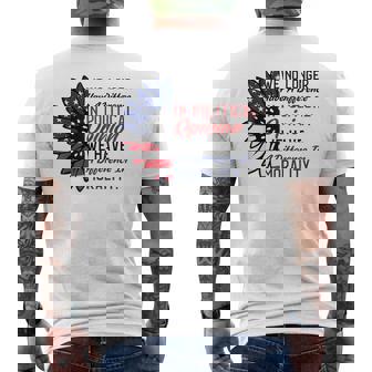 We No Longer Have A Difference In Political Opinion Morality Men's T-shirt Back Print - Monsterry