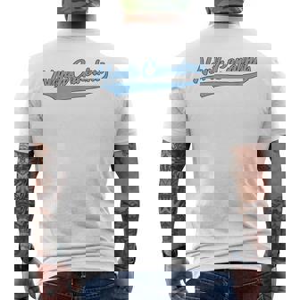 NORTH CAROLINA Throwback Classic Men's Back Print T-Shirt | Mazezy