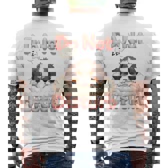 Do Not Disturb Aussie Dog Australian Shepherd Pajamas Men's Back Print T-Shirt | Mazezy