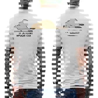 Not Made For Winter Beaver Cute Animal Lover Men's Back Print T-Shirt | Mazezy