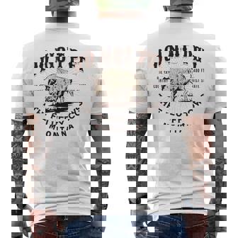 Do Not Pet The Fluffy Cows Montana Bison Souvenir Men's T-shirt Back Print | Seseable CA