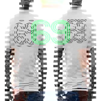 Number 69 シャツ レトロ ユニフォーム ヨーロッパスタイル バックプリント ジャージ メンズTシャツ バックプリント - Kawaiitshirt